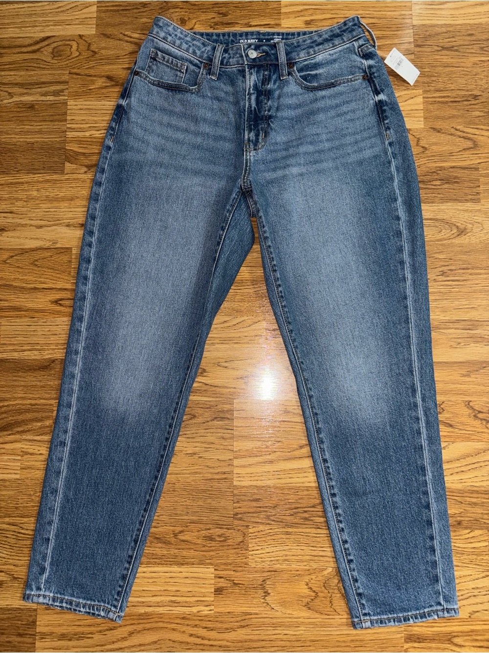 Old Navy High Rise OG Straight Leg Jeans Women's Size 8 Lilo Blue Stone Wash New